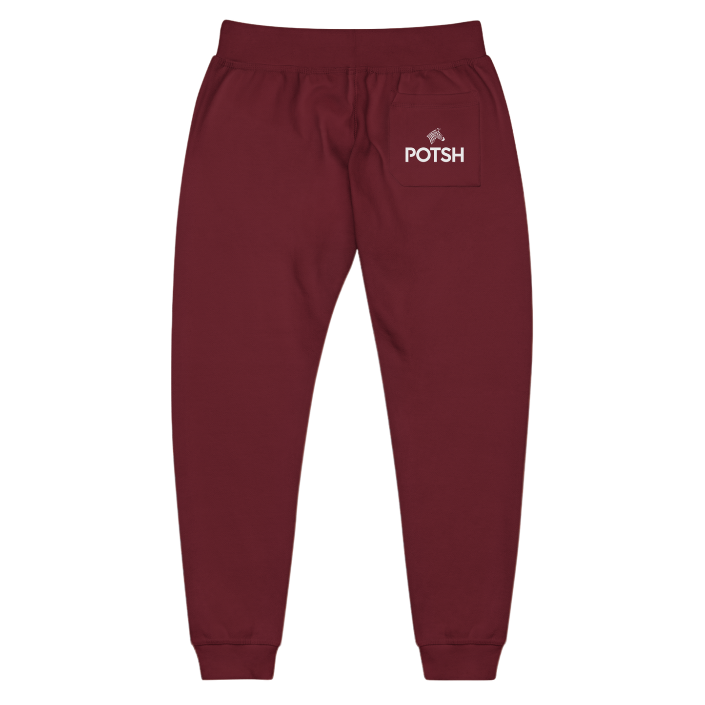 Men's POTSH Logo Maroon Lux Fleece Tracksuit