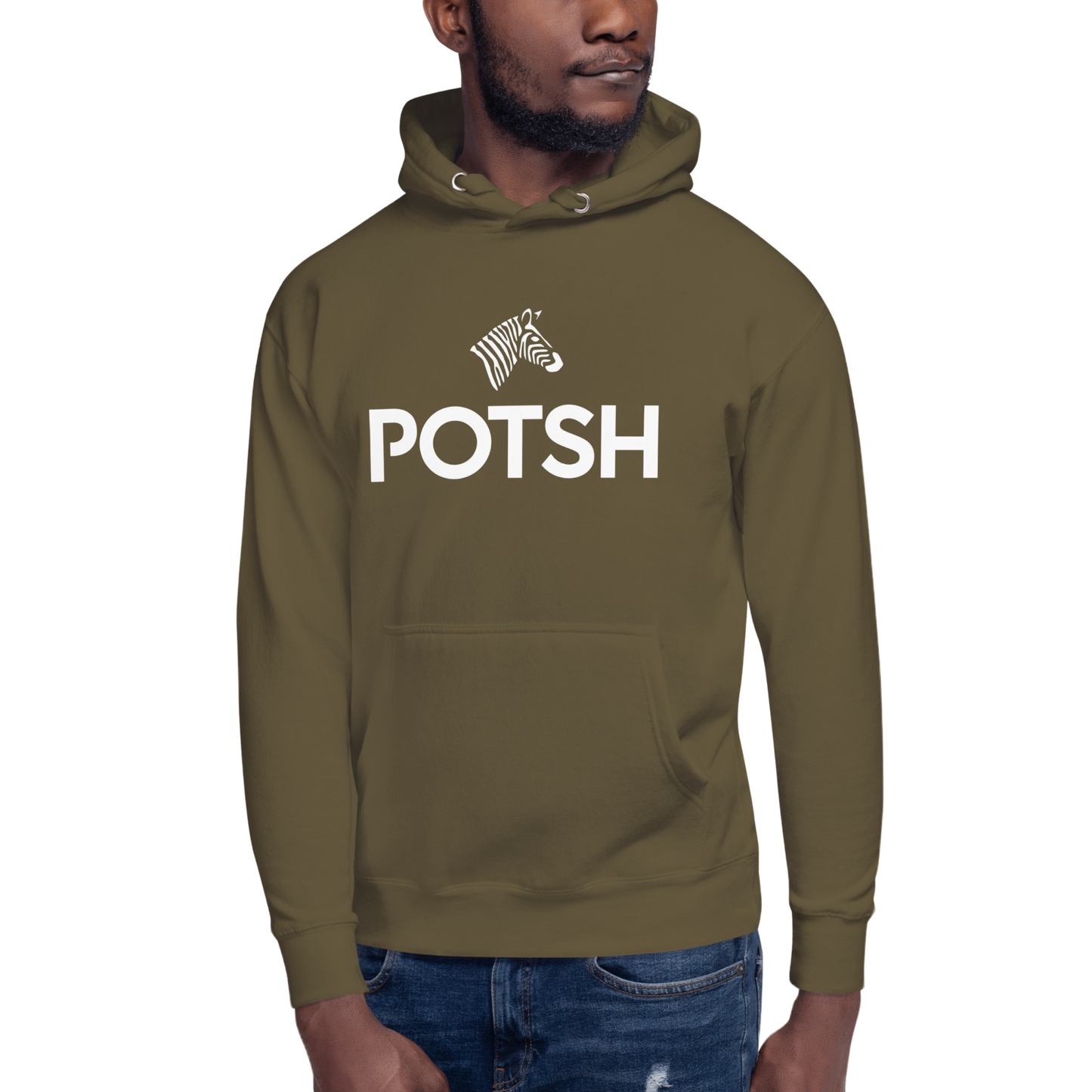 Men's POTSH Logo Military Green Lux Fleece Tracksuit