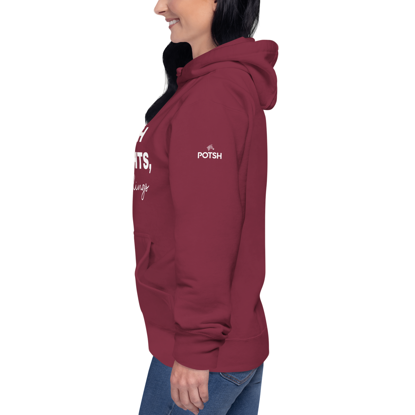 Women's "Catch Flights, Not Feelings" Premium Hoodie