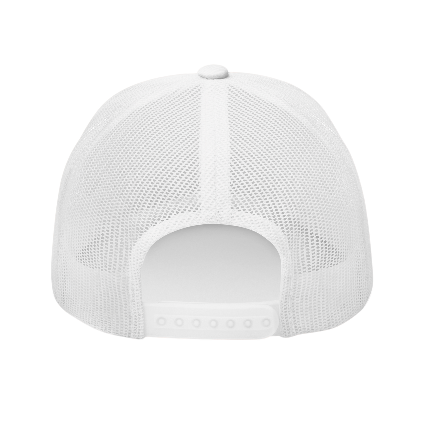 Embroidered "BET ON ME." White Trucker Cap