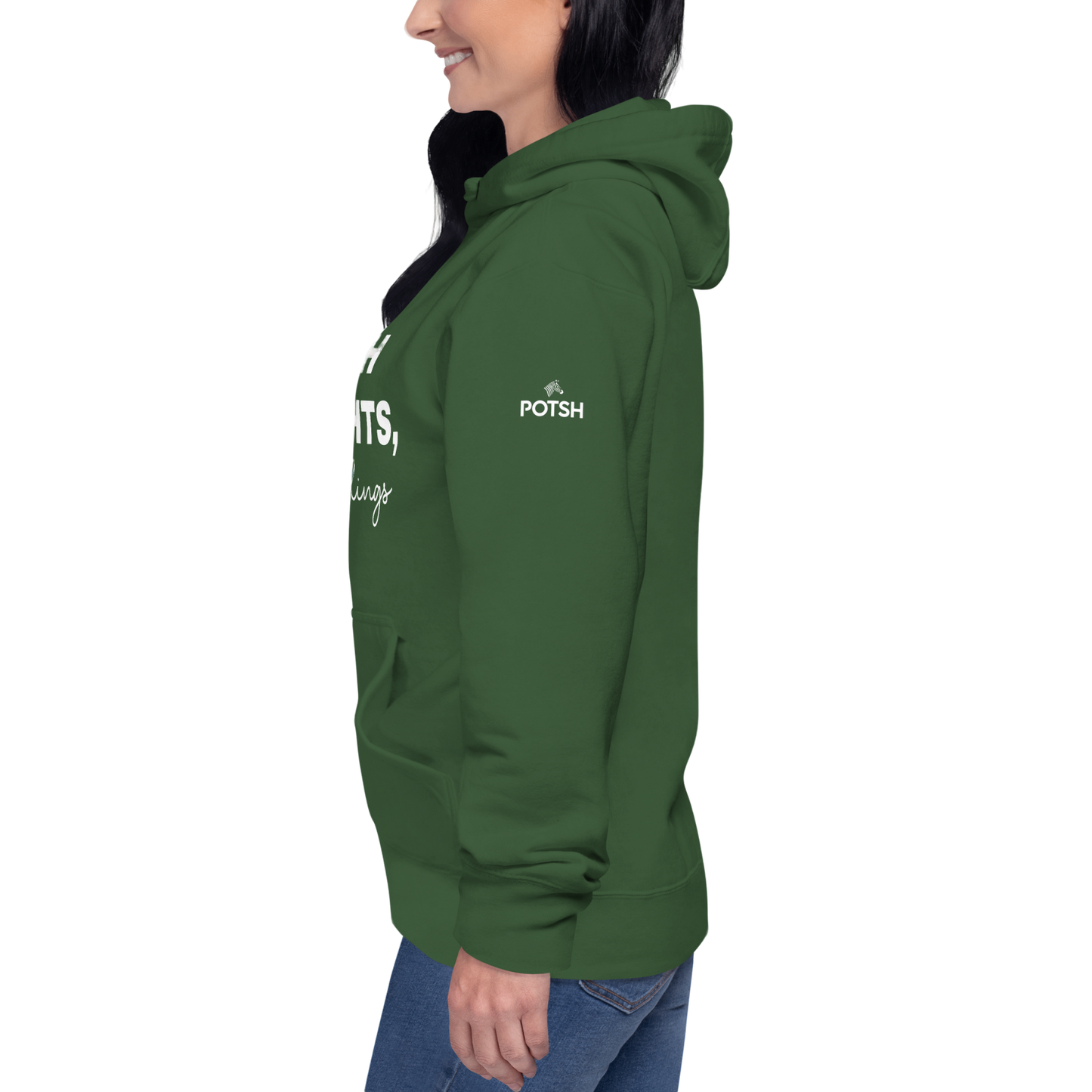 Women's "Catch Flights, Not Feelings" Premium Hoodie