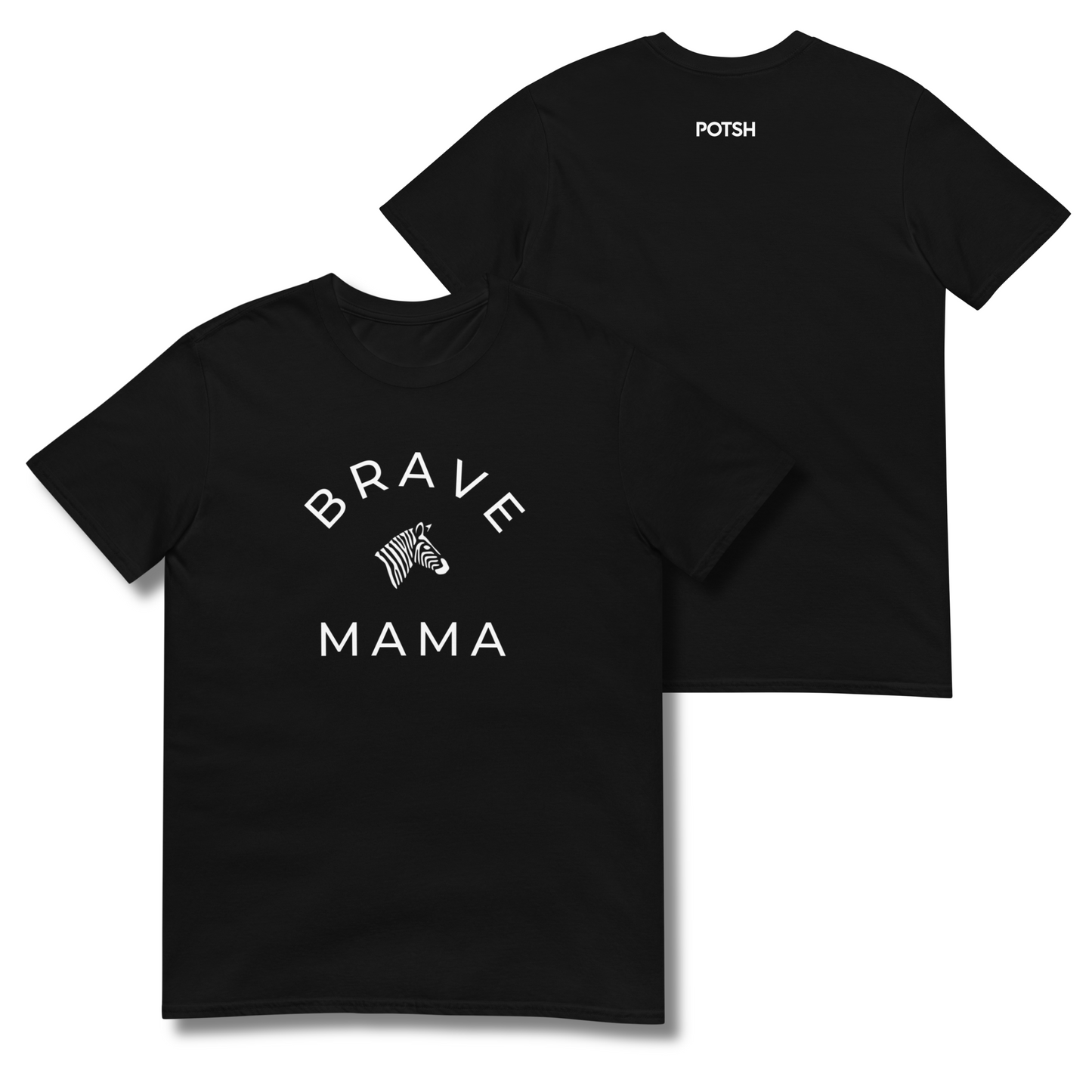 Classic "Brave Mama" Black Tee