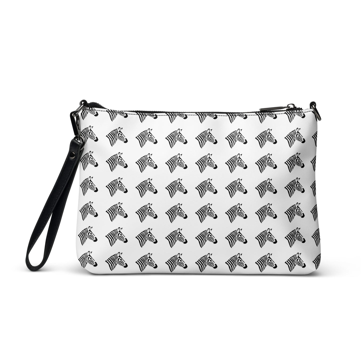 Leather Crossbody/Daily Pouch - Zebra Print