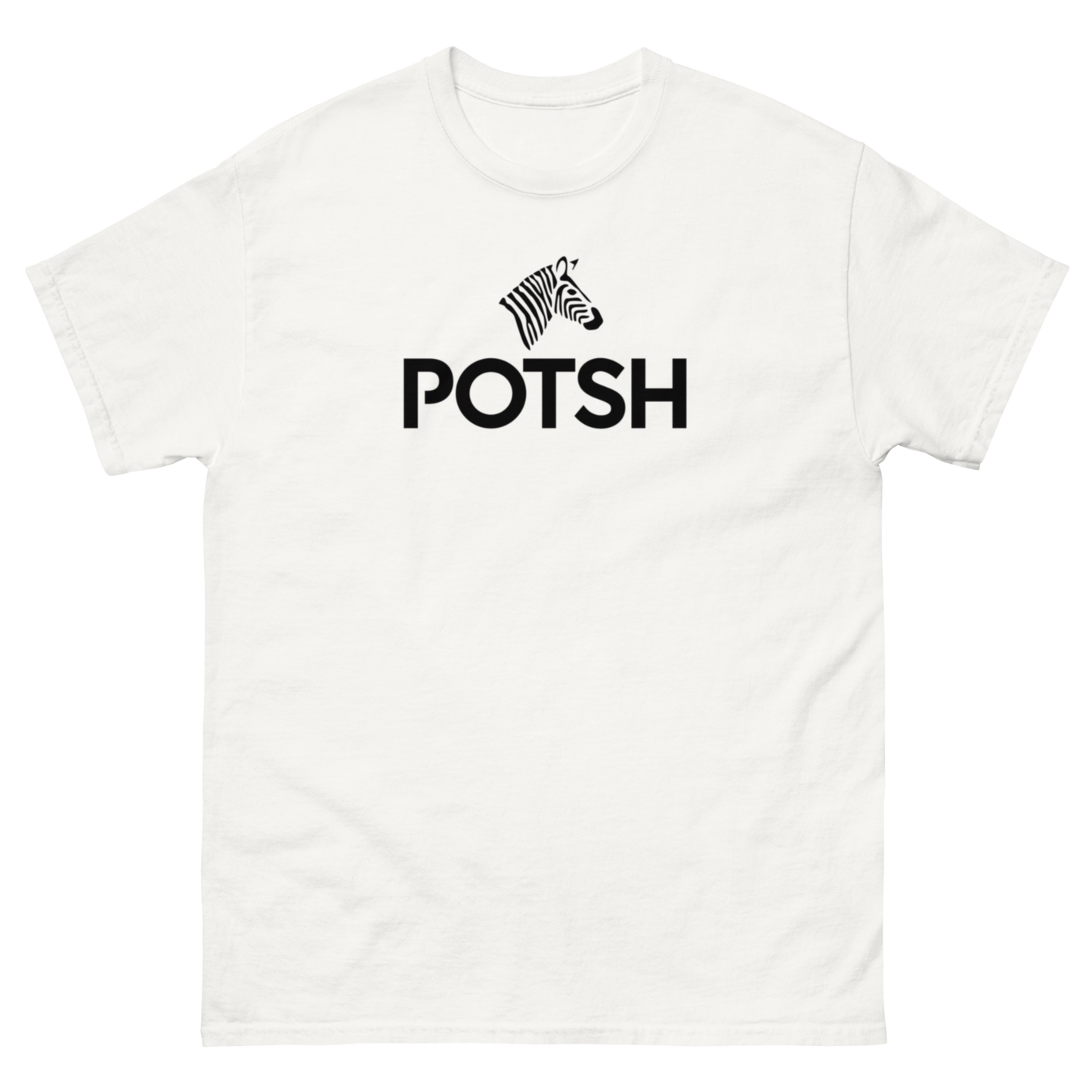 Men's Classic Structured Logo Tee in White