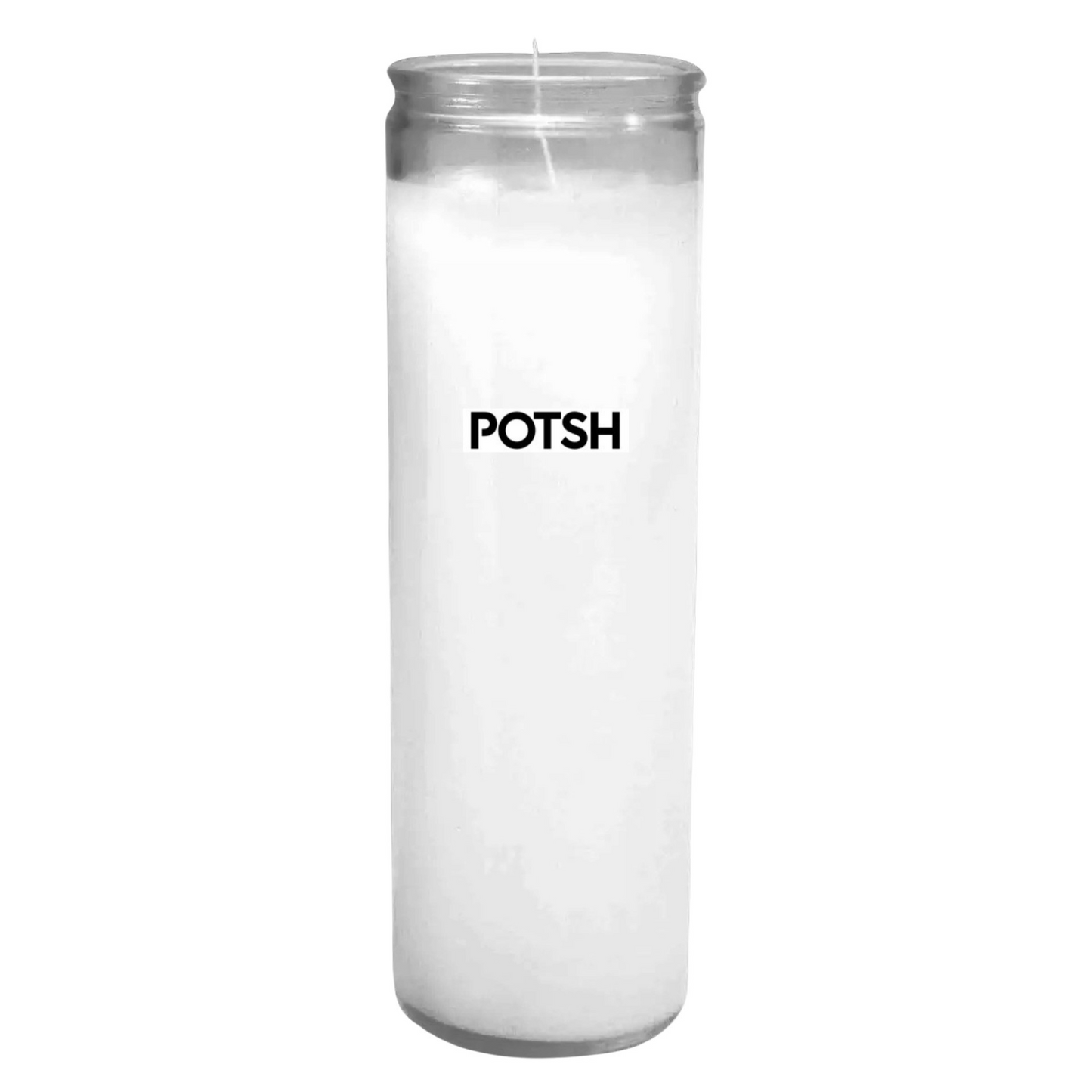 Unbothered 8” White Candle by POTSH