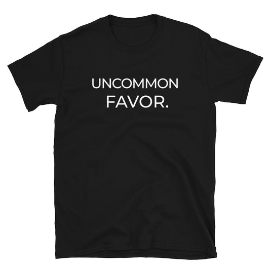 "Uncommon Favor" Statement Cotton Tee - Multiple Colors