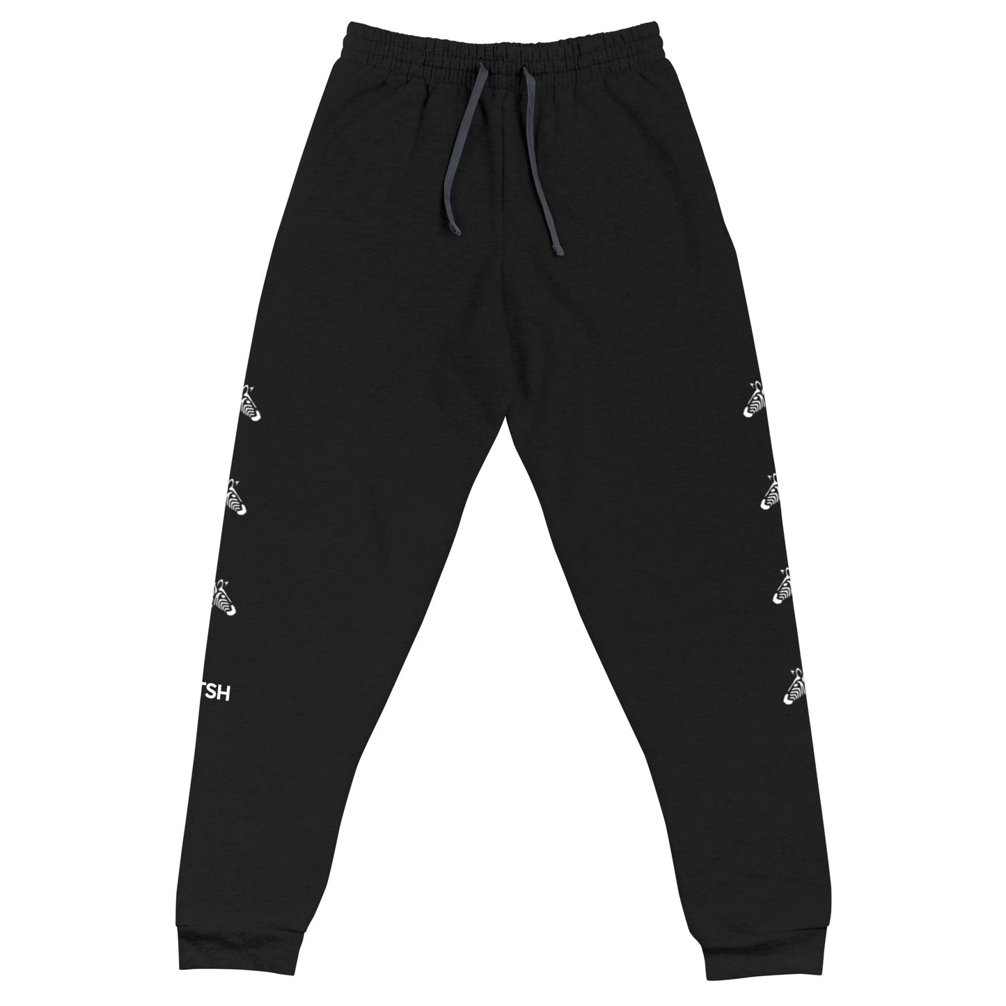 Men's Black Zebra Joggers