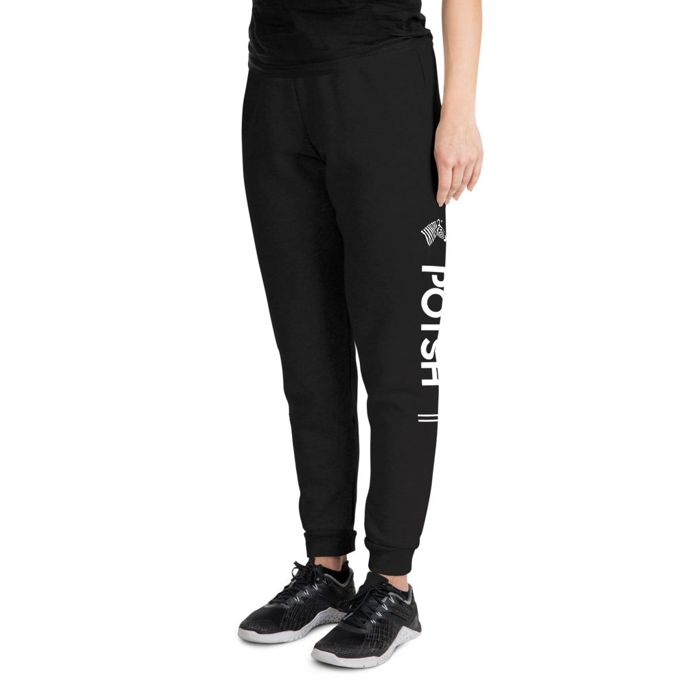 Women's Black POTSH Logo Joggers