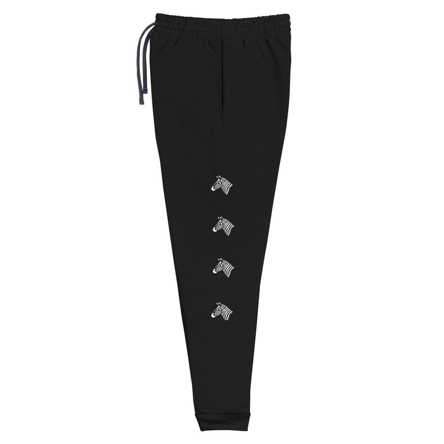 Men's Black Zebra Joggers