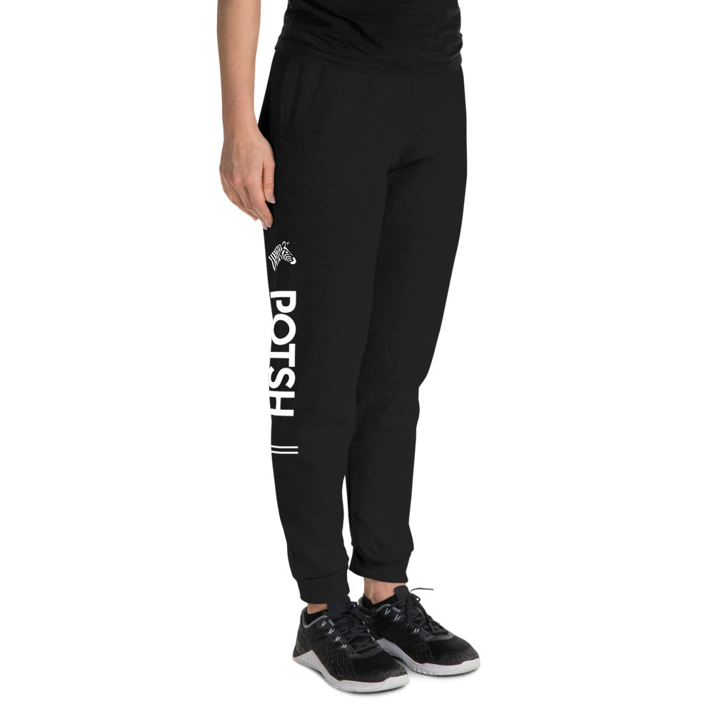 Women's Black POTSH Logo Joggers