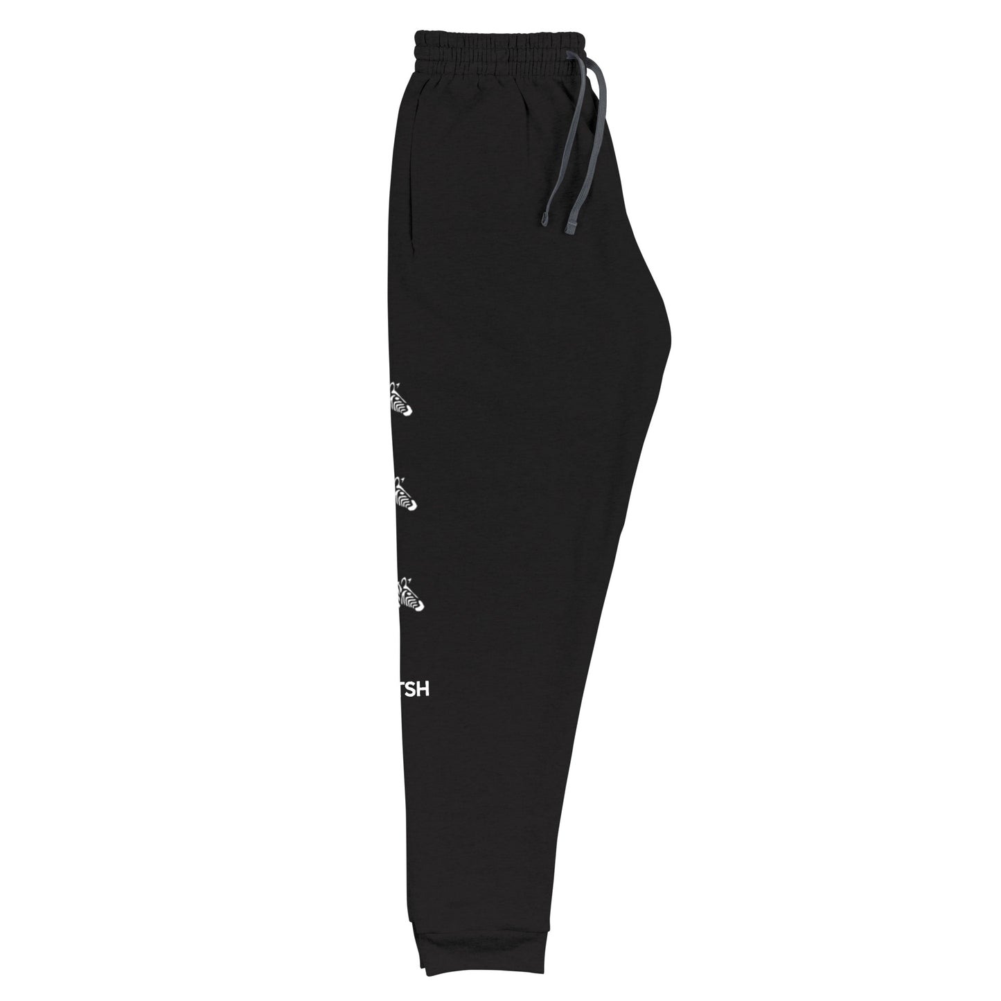 Men's Black Zebra Joggers