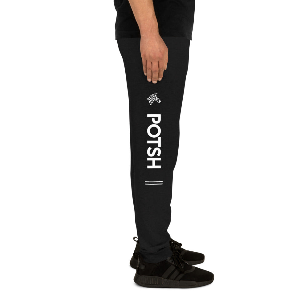 Men's Black POTSH Logo Joggers