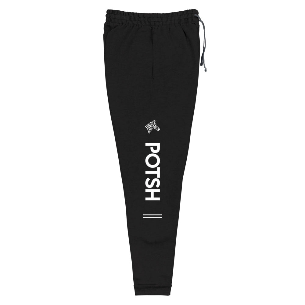 Women's Black POTSH Logo Joggers