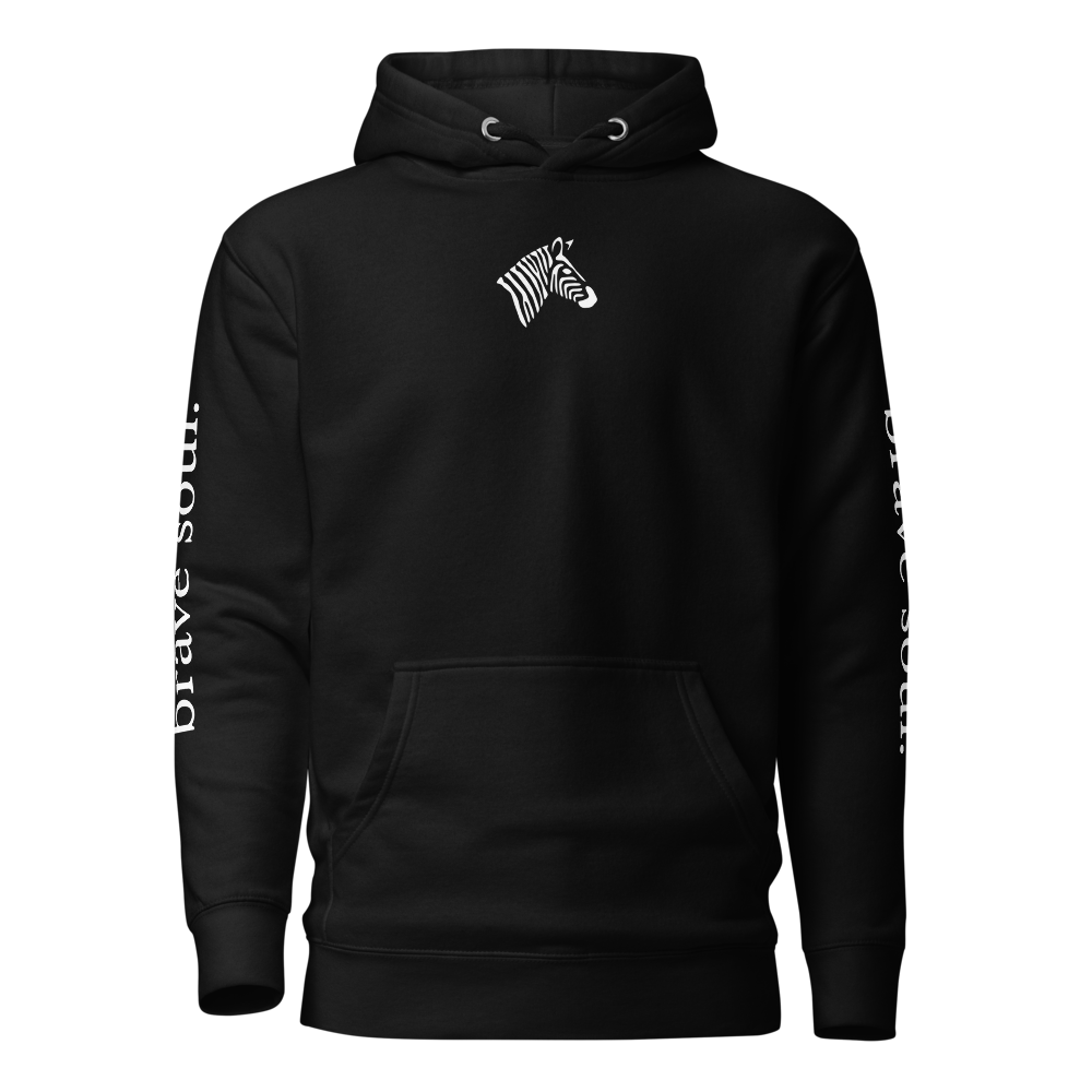 Women's "Brave Soul" Black Hoodie