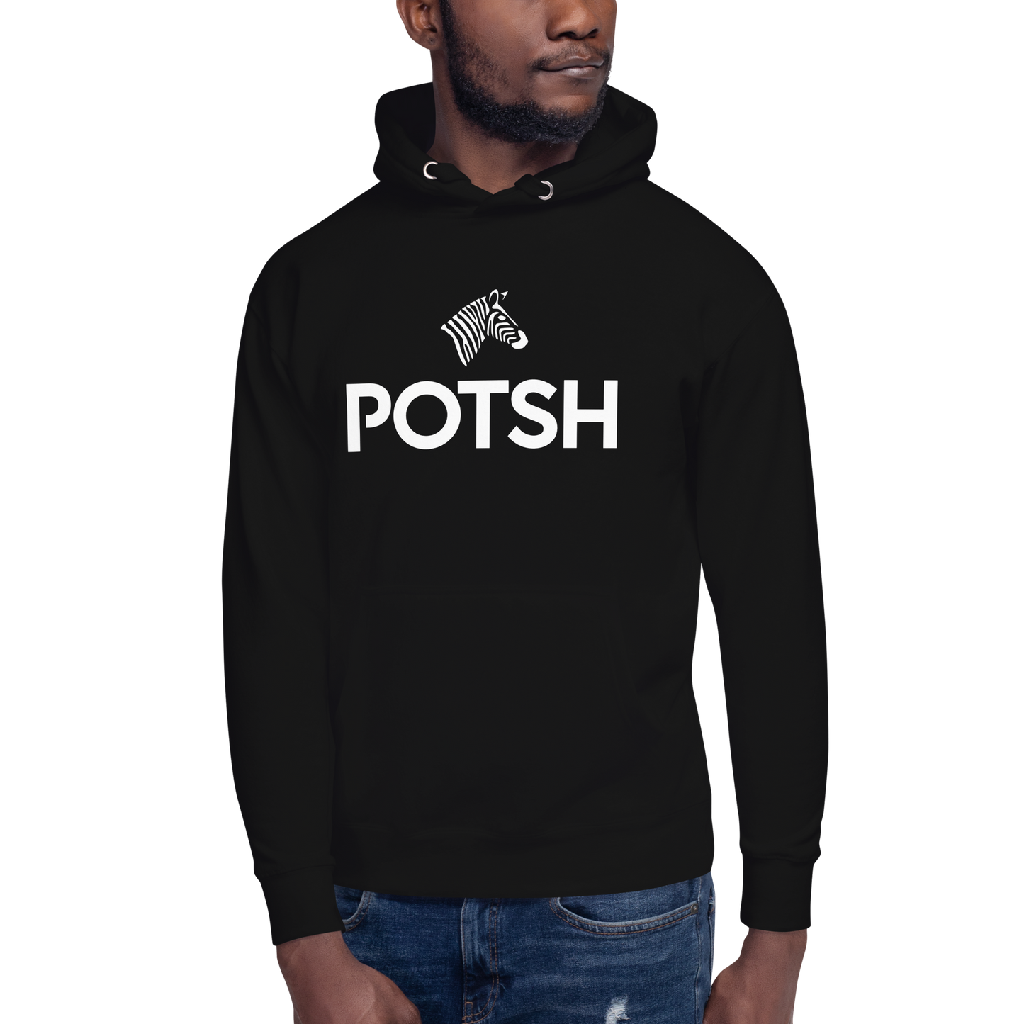 Men's POTSH Logo Black Lux Fleece Tracksuit