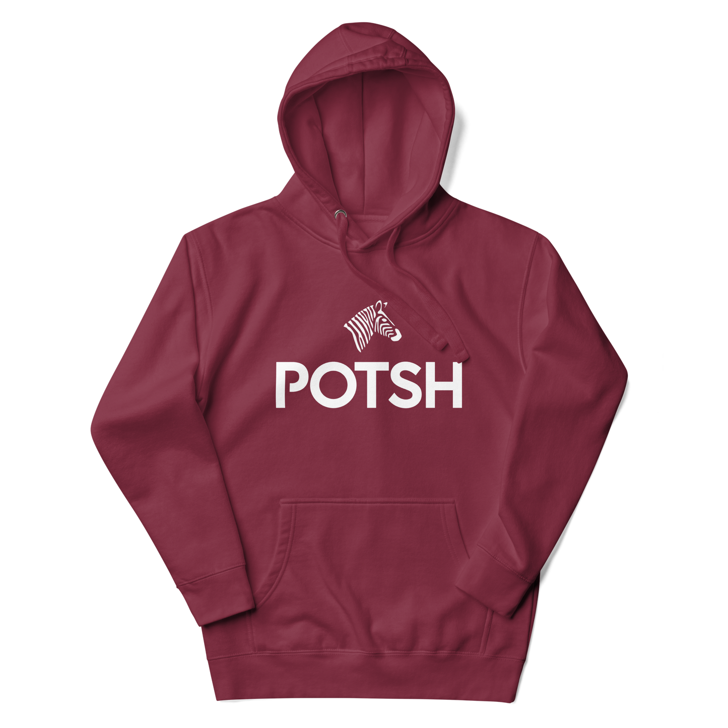 Men's POTSH Logo Maroon Lux Fleece Tracksuit