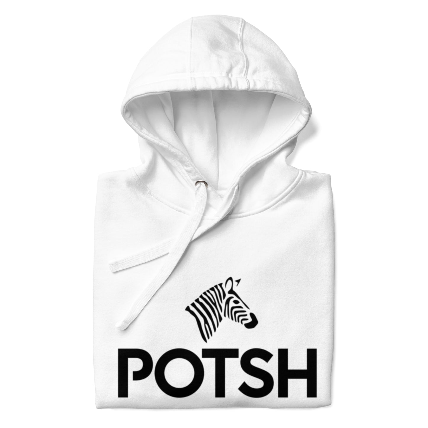 Men's White Luxe Zebra Hoodie