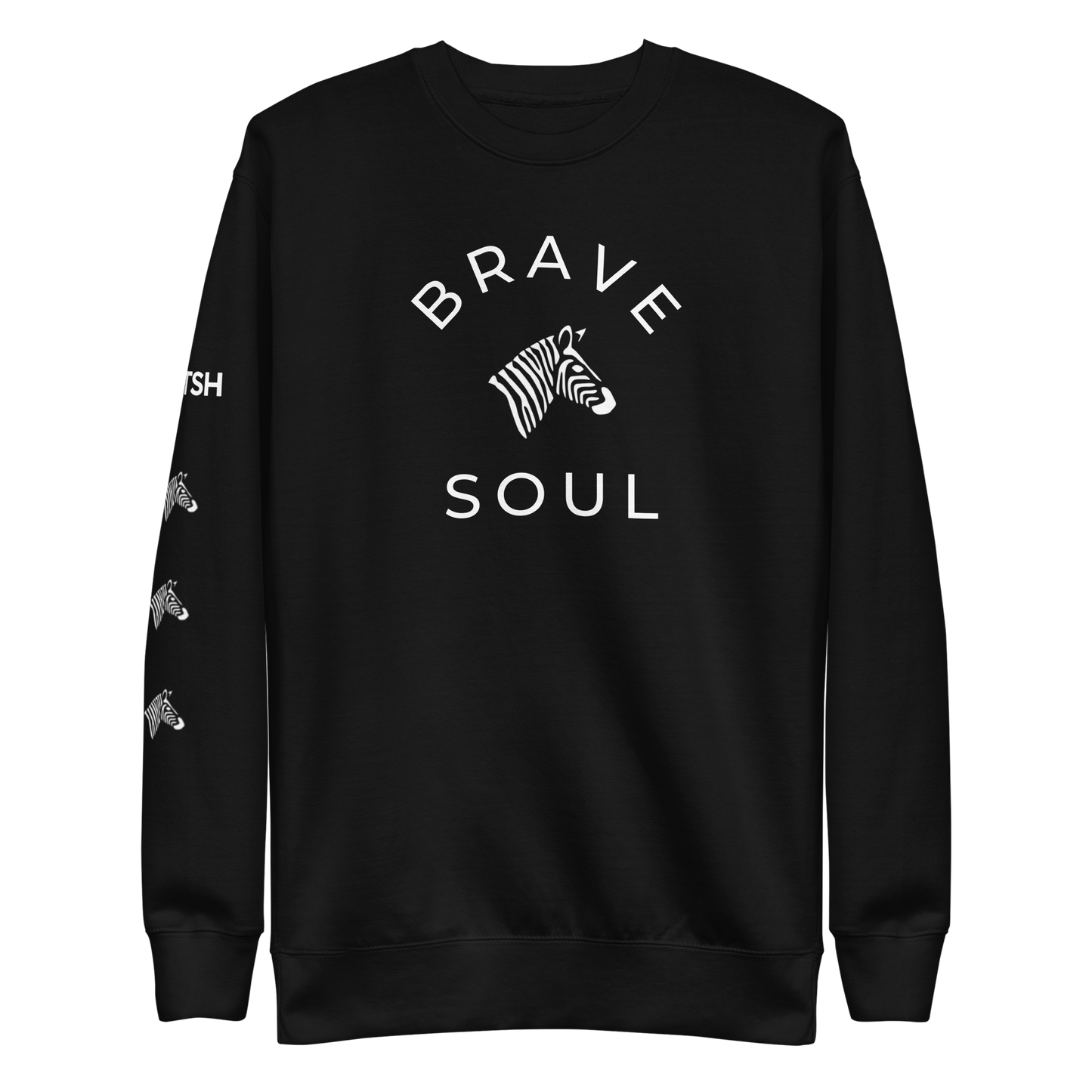 Women's Premium "Brave Soul" Black Sweatshirt