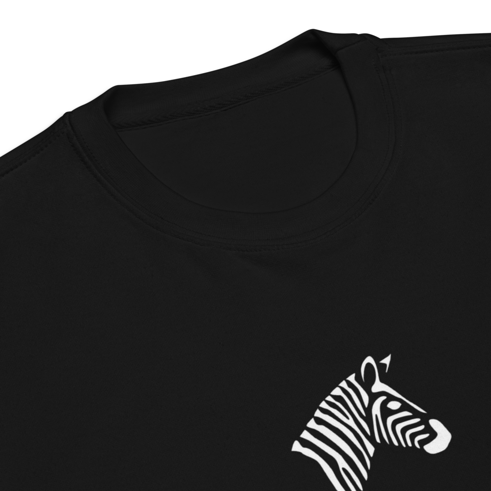 Women's Luxe Zebra Icon Black Sweatshirt