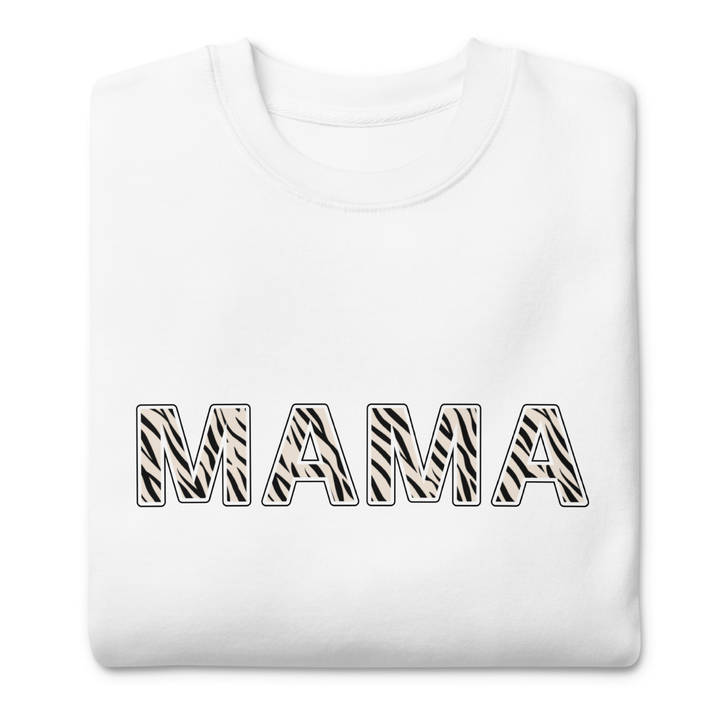 Premium "MAMA" White Sweatshirt