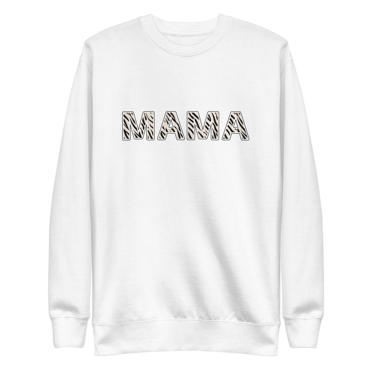 Premium "MAMA" White Sweatshirt