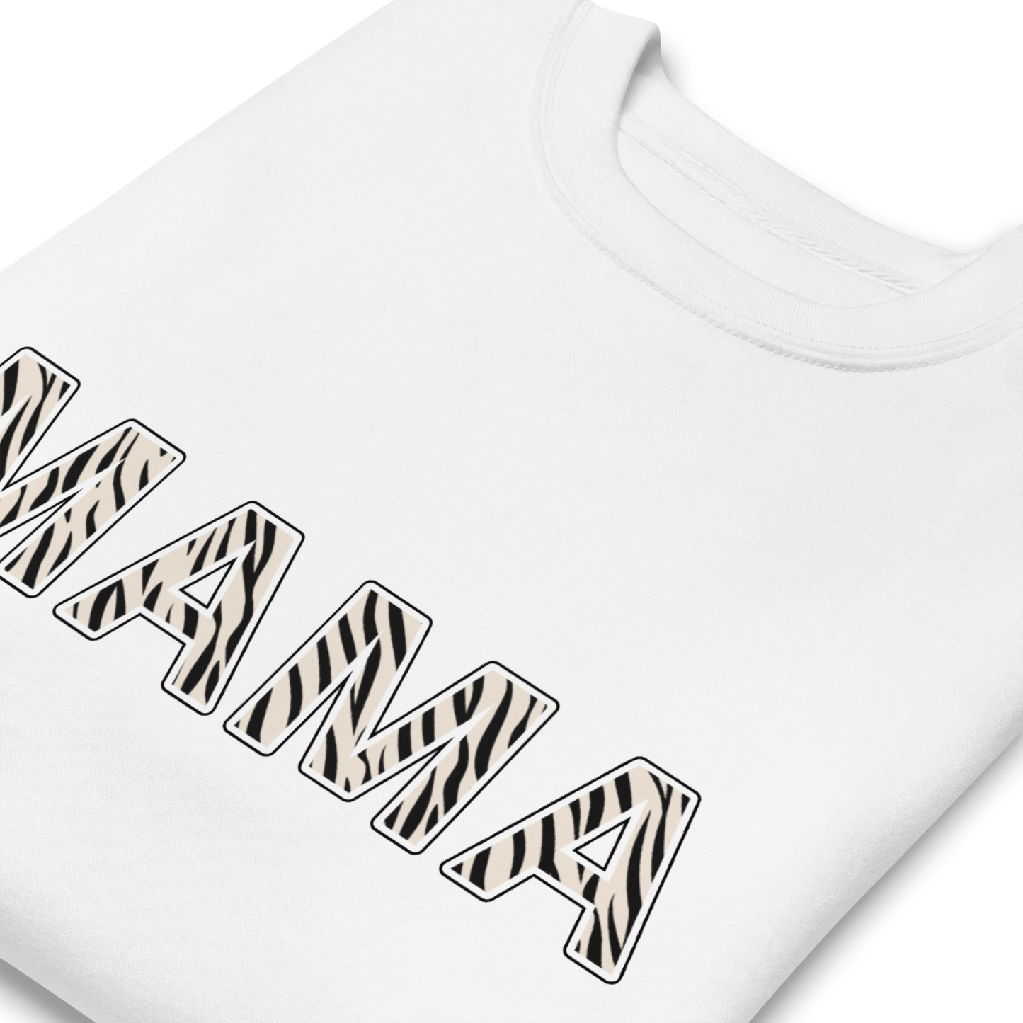 Premium "MAMA" White Sweatshirt