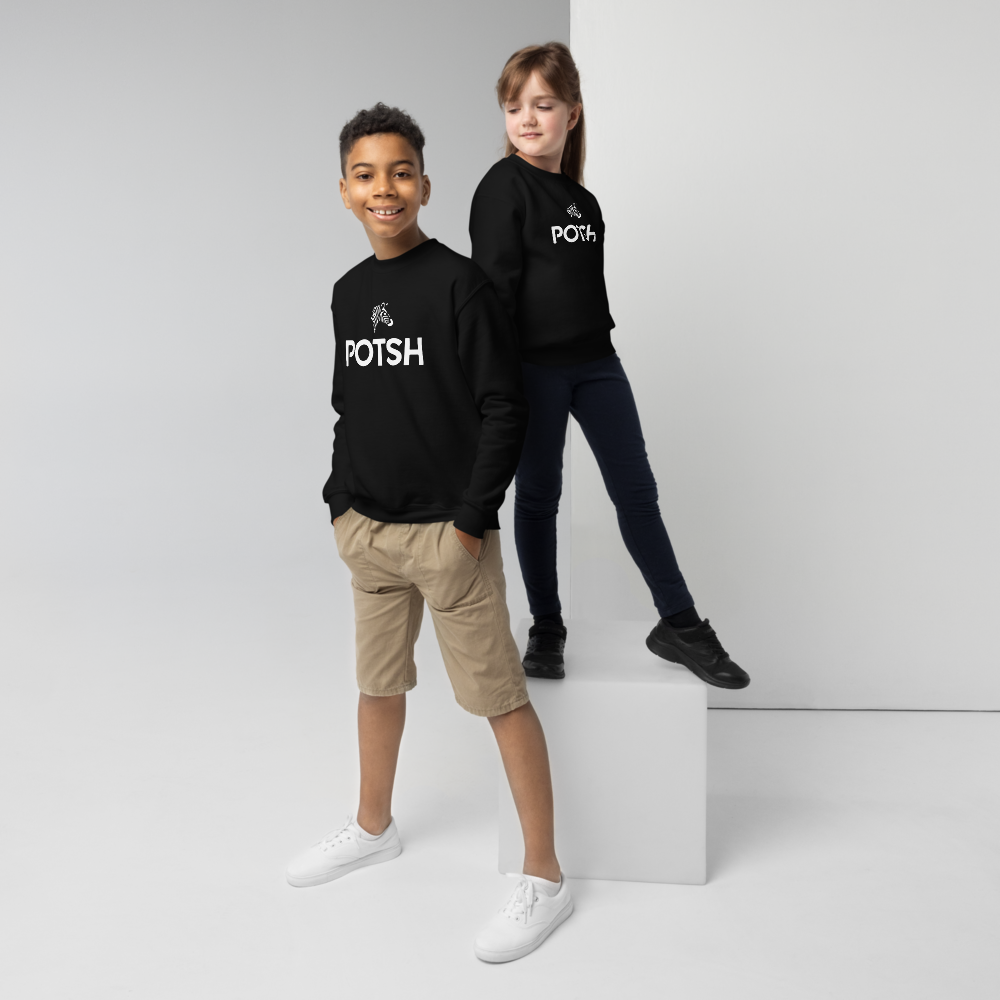 Boys Luxe POTSH Black Sweatshirt