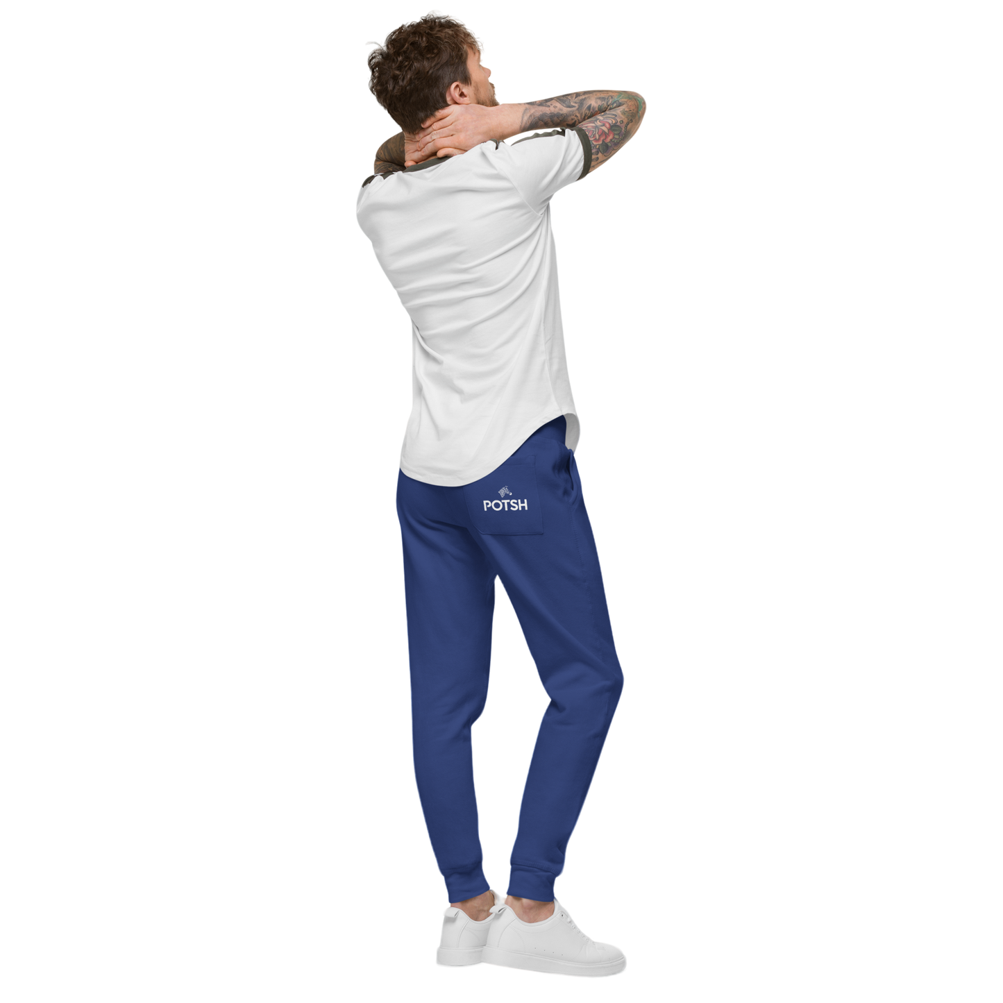 Men's Fleece Sweatpants with POTSH Back Pocket - Team Royal