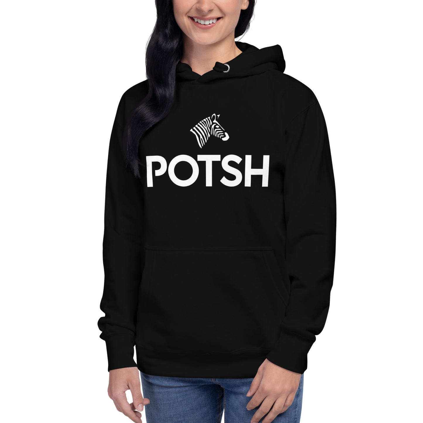 Women's POTSH Logo Black Lux Fleece Tracksuit