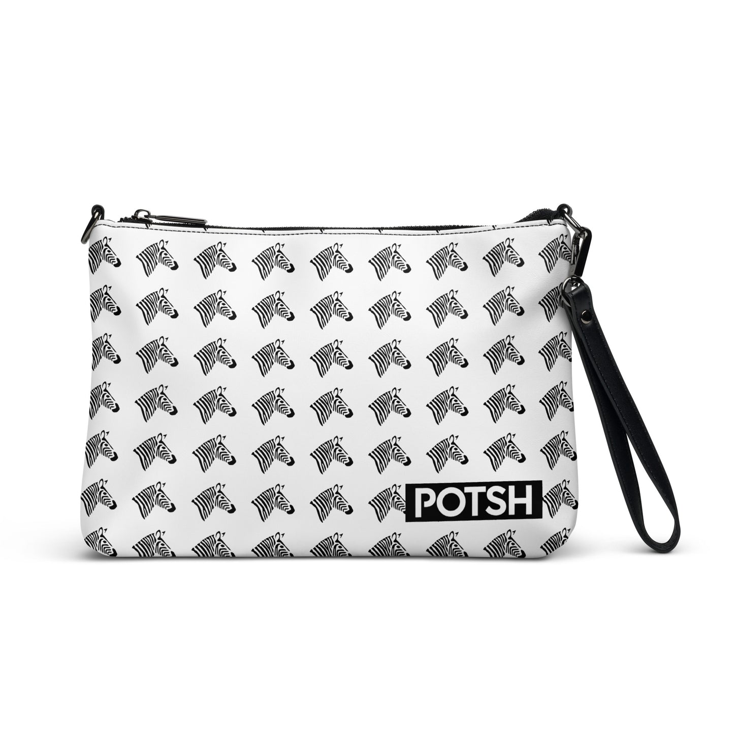 Leather Crossbody/Daily Pouch - Zebra Print