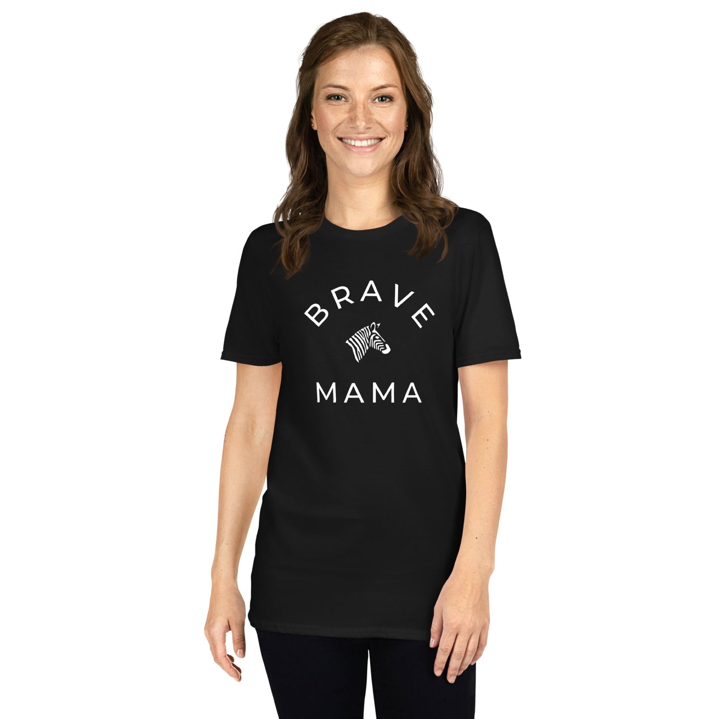 Classic "Brave Mama" Black Tee