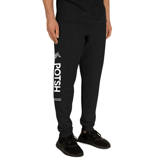 Men's Black POTSH Logo Joggers