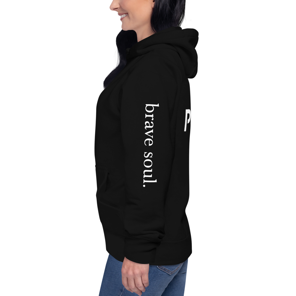 Women's "Brave Soul" Black Hoodie